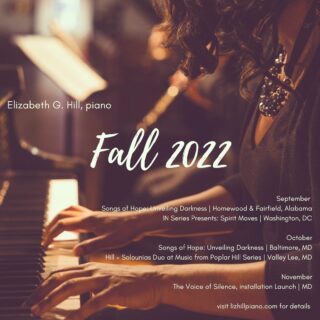 Here we go, Fall 2022! I’m looking forward to some exciting collaborations and performances over the next couple of months. If you’re near any of these, I hope to see you there! Check out my website for dates and details ... link in bio. 
🎶 🎹 🍂⁣
⁣
📸 :⁣ @manwithaplan24 
⁣
⁣
⁣
⁣
⁣
⁣
#lizhillpiano #piano #chambermusic #newmusic #artsong #opera #pianistlife #pianistsofinstagram #musiciansofinstagram ⁣